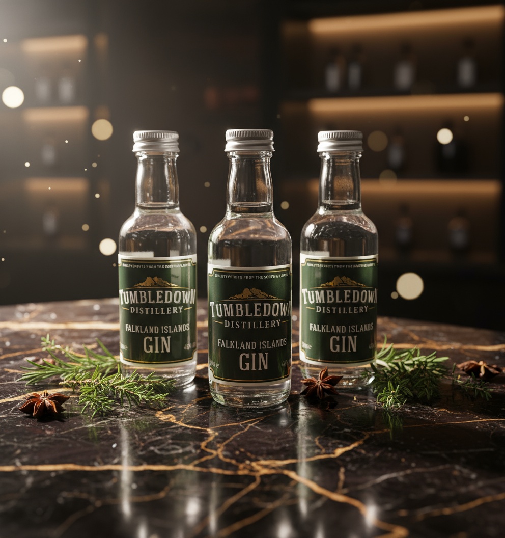 Gin and Chocolate Falkland Islands Gin Tumbledown Gin