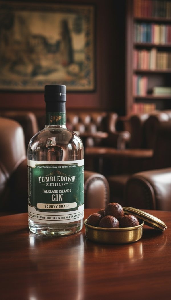 Gin and Chocolate Falkland Islands Gin Tumbledown Gin